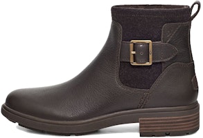 (Women) UGG Chelsea Boot 'Coffee Brown Leather Buckle with Zip' 1120775-SLTH (Women) UGG Chelsea Boot 'Coffee Brown Leather Buckle with Zip' 1120775-SLTH
