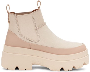 UGG 皮革 舒適休閒 短中筒 切爾西靴 女款 海鹽色 Order UGG 皮革 舒適休閒 短中筒 切爾西靴 女款 海鹽色