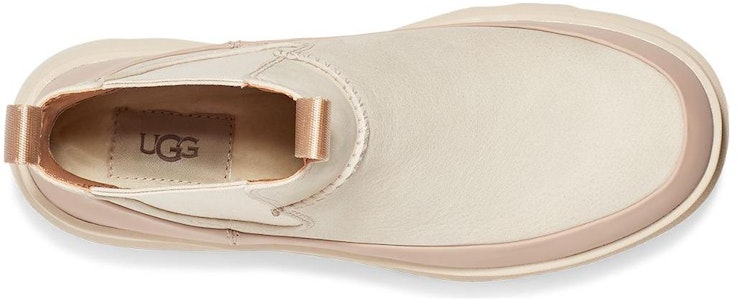 UGG 皮革 舒適休閒 短中筒 切爾西靴 女款 海鹽色 Shop UGG 皮革 舒適休閒 短中筒 切爾西靴 女款 海鹽色