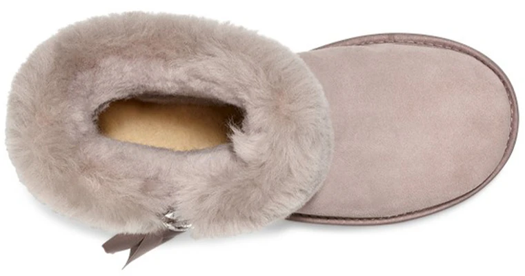 (Women) UGG Cinched Fur Mini Snow Boots Grey 1106909-OYS Purchase (Women) UGG Cinched Fur Mini Snow Boots Grey 1106909-OYS