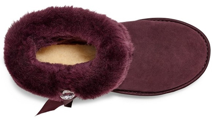 (Women) UGG Cinched Fur Mini Snow Boots Purple/Red 1106909-LGE Purchase (Women) UGG Cinched Fur Mini Snow Boots Purple/Red 1106909-LGE