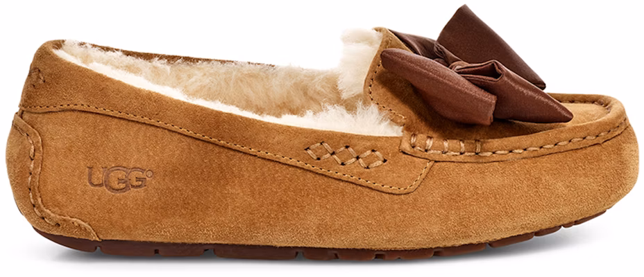(Women) UGG Clara Glam Bow Stay Warm Cozy Athleisure Casual Sports Shoe Brown 1103131-CHE Order (Women) UGG Clara Glam Bow Stay Warm Cozy Athleisure Casual Sports Shoe Brown 1103131-CHE