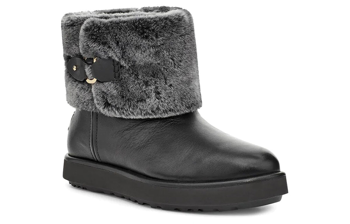 Lookbook (W) UGG 클래식 버지 미니 (블랙) 1107089-BLK