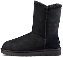 (Women) UGG Classic Bling Button Fleece Lined Black 1016553-BLK (Women) UGG Classic Bling Button Fleece Lined Black 1016553-BLK