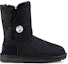 Order (Women) UGG Classic Bling Button Fleece Lined Black 1016553-BLK