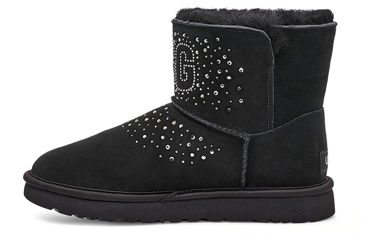 (Women) UGG Classic Bling Mini 'Black' 1112494-BLK