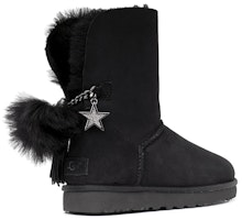 (W) UGG クラシック ブリング チャーム ブーツ (ブラック) 1095717-BLK Shop (W) UGG クラシック ブリング チャーム ブーツ (ブラック) 1095717-BLK