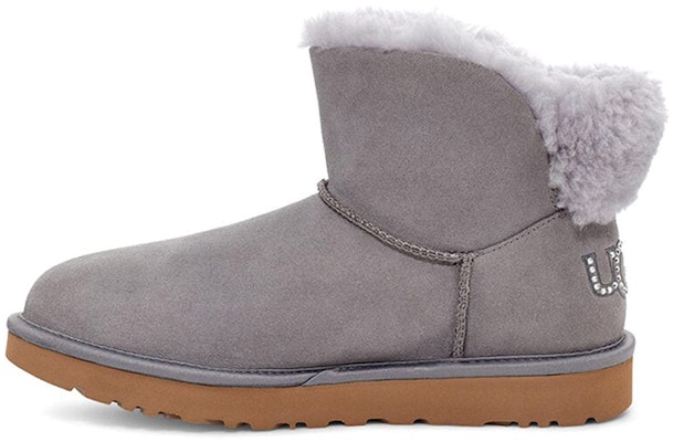 (Women) UGG Classic Bling Mini 'Grey Purple' 1118839-SAMT Buy (Women) UGG Classic Bling Mini 'Grey Purple' 1118839-SAMT