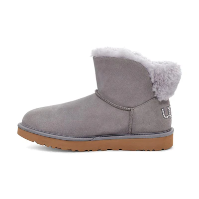(W) UGG Classic Bling Mini 'Grey Purple'