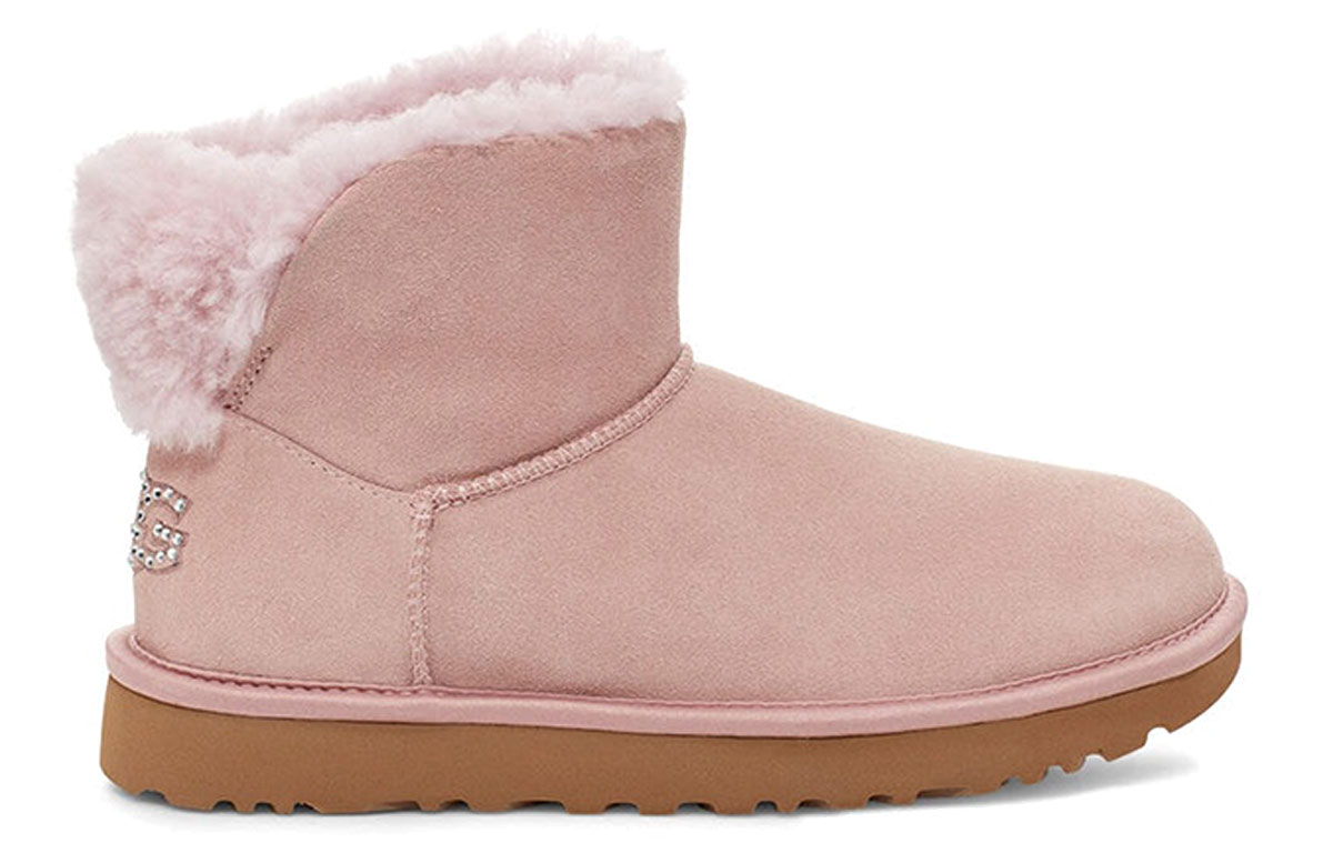 Order (W) UGG Classic Bling Mini 'Pink' Sepatu Bot Wanita Merah Muda 1118839-PCRY