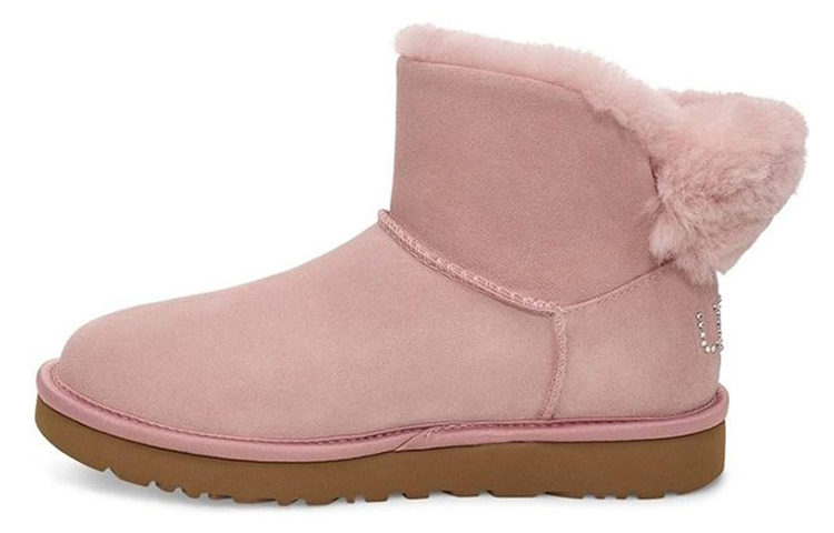(Women) UGG Classic Bling Mini Fleece Lined Pink 1105364-PCRY