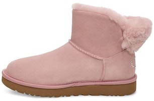 (Women) UGG Classic Bling Mini Fleece Lined Pink 1105364-PCRY (Women) UGG Classic Bling Mini Fleece Lined Pink 1105364-PCRY