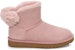 (Women) UGG Classic Bling Mini Fleece Lined Pink 1105364-PCRY