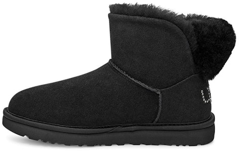 (W) UGG Classic Bling Mini Fleece Lined Hitam Tulen 1105364-BLK Buy (W) UGG Classic Bling Mini Fleece Lined Hitam Tulen 1105364-BLK