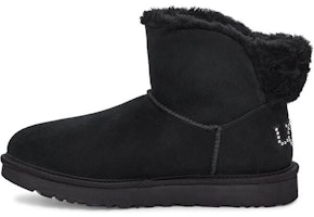 (Women) UGG Classic Bling Mini Snow Boots Black 1118839-BLK (Women) UGG Classic Bling Mini Snow Boots Black 1118839-BLK