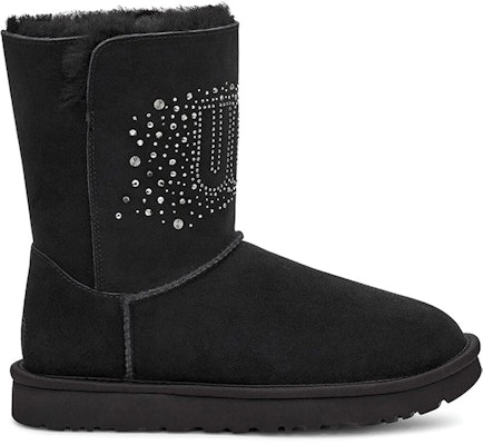 (Women) UGG Classic Bling Snow Boots Black 1112495-BLK Order (Women) UGG Classic Bling Snow Boots Black 1112495-BLK