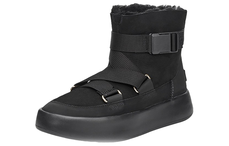 Lookbook (W) UGG Classic Boom Buckle But Salji Hitam 1104616-BLK