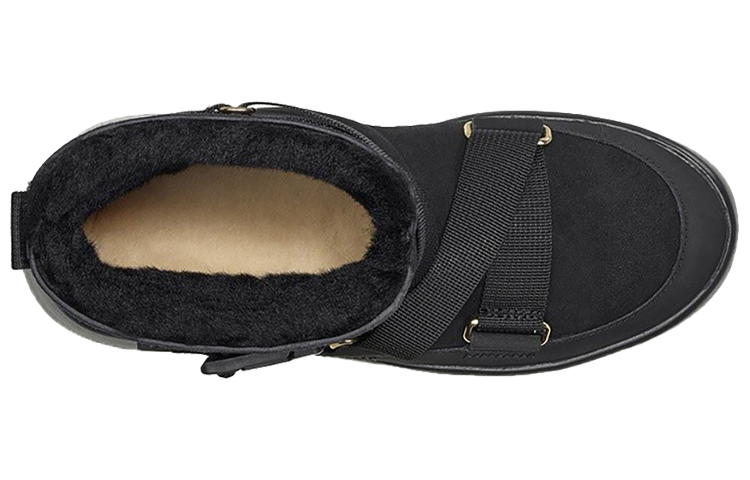 Purchase (W) UGG Classic Boom Buckle But Salji Hitam 1104616-BLK