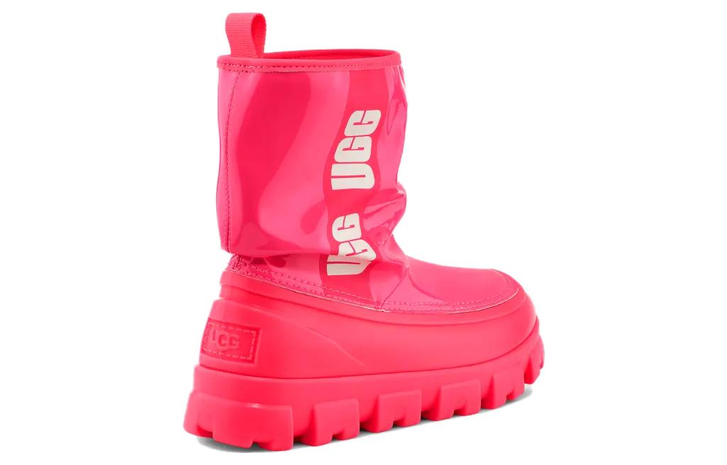 Lookbook （女款）UGG 經典 Brellah 迷你靴 超級珊瑚紅色 1144059-SPCL