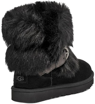 UGG經典扣繩迷你雪地靴 女款 黑色 Lookbook UGG經典扣繩迷你雪地靴 女款 黑色