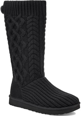 (Women) UGG Classic Cardi Cabled Knit Boot Black 1146010-BLK Lookbook (Women) UGG Classic Cardi Cabled Knit Boot Black 1146010-BLK