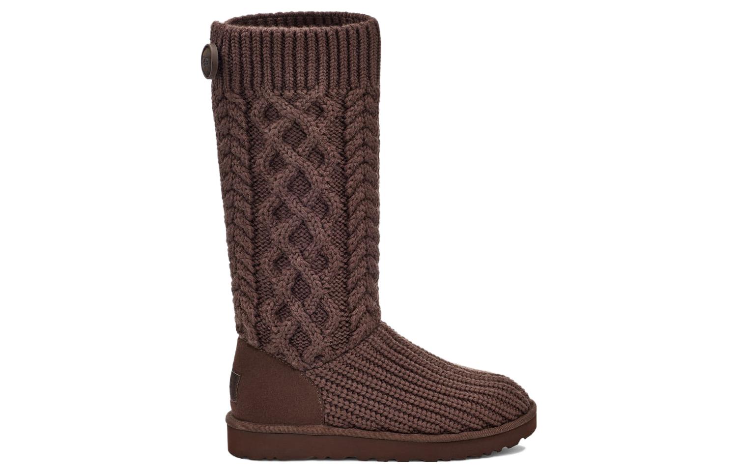 (W) UGG Classic Cardi Cabled Knit Boot Burnt Cedar 圖 2