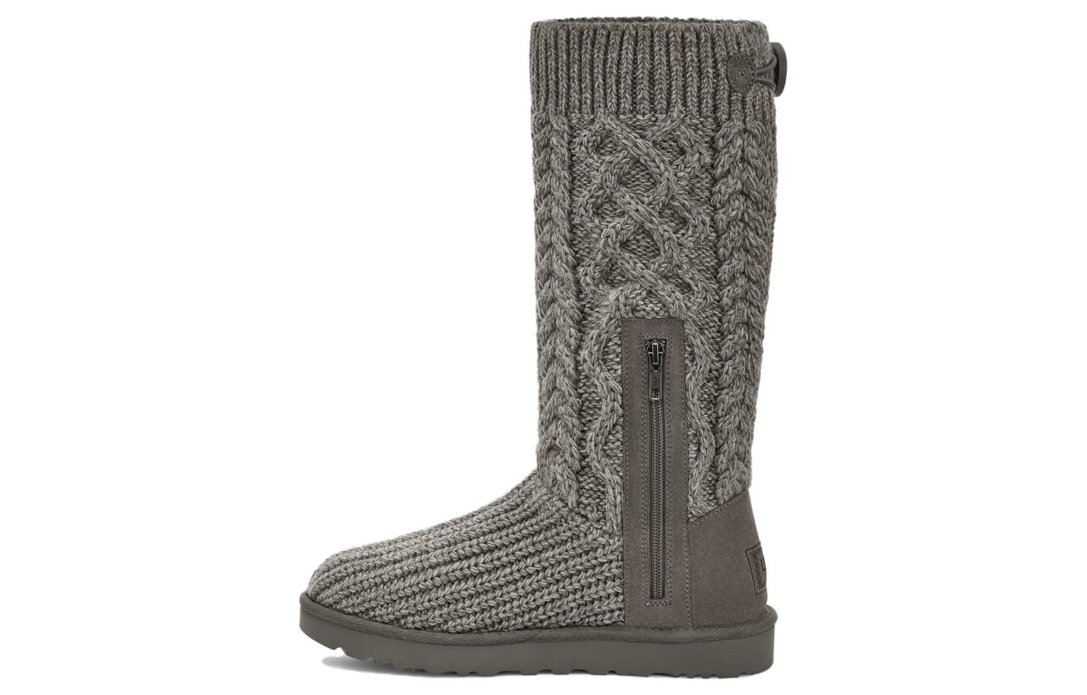 (Women) UGG Classic Cardi Cabled Knit Boot Grey 1146010-GREY