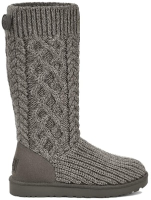 (Women) UGG Classic Cardi Cabled Knit Boot Grey 1146010-GREY Order (Women) UGG Classic Cardi Cabled Knit Boot Grey 1146010-GREY