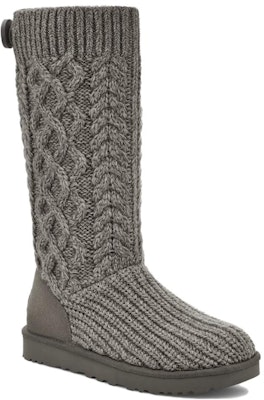 (Women) UGG Classic Cardi Cabled Knit Boot Grey 1146010-GREY Lookbook (Women) UGG Classic Cardi Cabled Knit Boot Grey 1146010-GREY