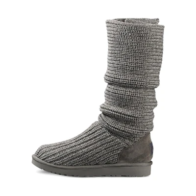 (W) UGG Classic Cardy Knit Grey