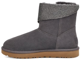 (Women) UGG Classic Caviar Mini Gray 1112498-DGRY (Women) UGG Classic Caviar Mini Gray 1112498-DGRY
