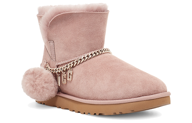 Lookbook (W) UGG经典魅力迷你款保暖羊毛里衬粉色 1112493-DUS