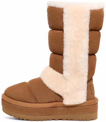 UGG 皮革 圓頭套筒 高筒靴 女款 棕色 Buy UGG 皮革 圓頭套筒 高筒靴 女款 棕色