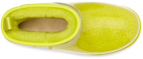 Purchase UGG 經典閃亮迷你 大LOGO果凍加絨短筒雪地靴 女款 硫磺色