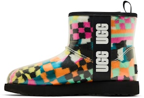 (W) UGG经典款迷你短靴黑白双色棋盘格 1135530-BLKM Lookbook (W) UGG经典款迷你短靴黑白双色棋盘格 1135530-BLKM