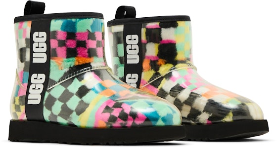 (W) UGGクラシッククリアミニ チェック柄ブラック 1135530-BLKM Cheap (W) UGGクラシッククリアミニ チェック柄ブラック 1135530-BLKM