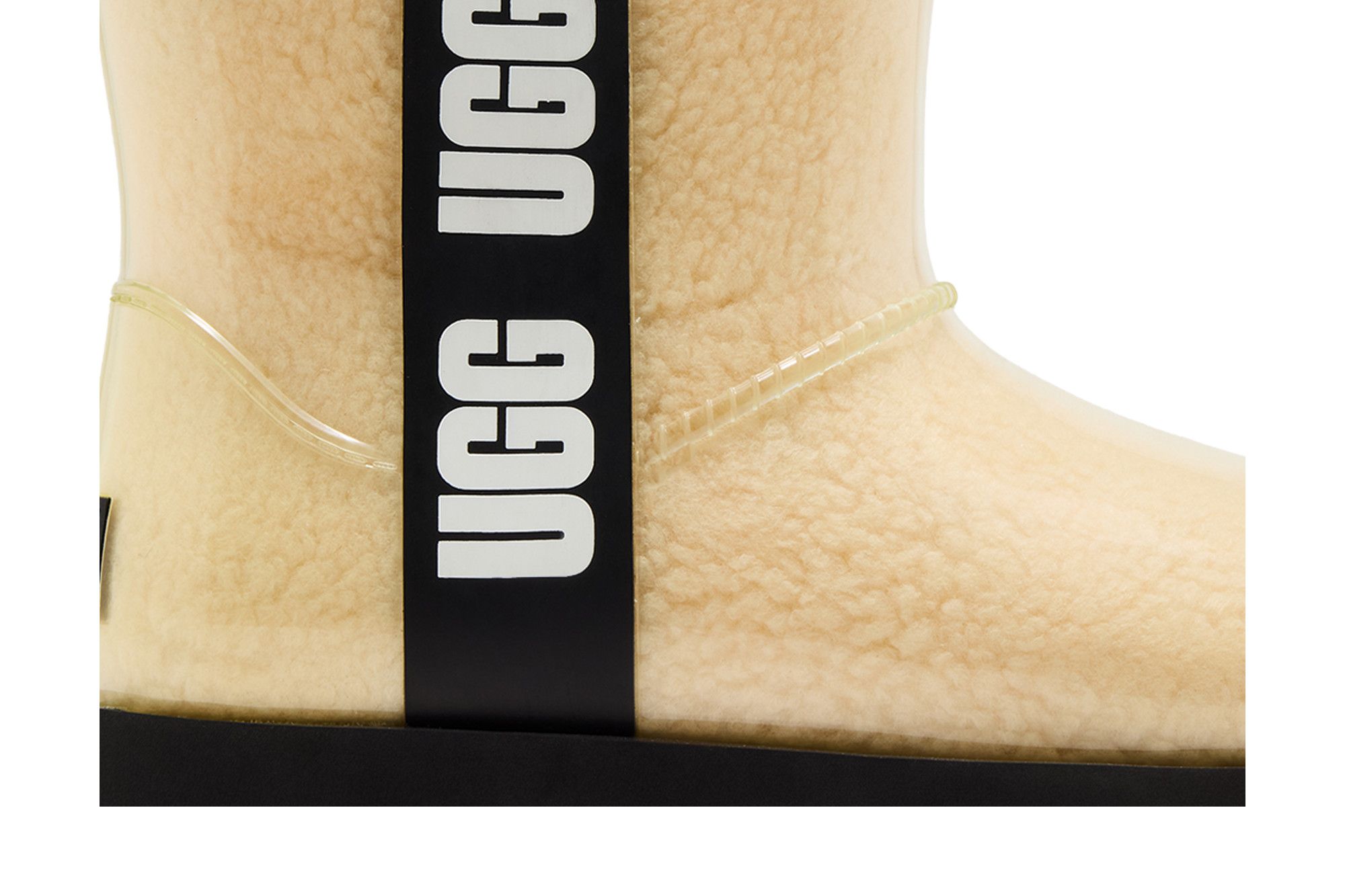 Order (W) UGG Classic Clear Mini Stivale Nero Naturale 1113190-NBLC