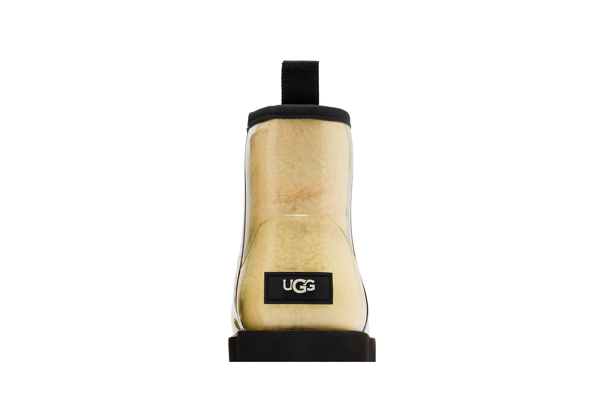 Sizing (W) UGG Classic Clear Mini Stivale Nero Naturale 1113190-NBLC