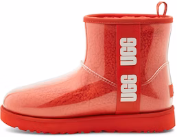 (Women) UGG Classic Clear Mini Large LOGO Fleece Lined 1113190-LFL (Women) UGG Classic Clear Mini Large LOGO Fleece Lined 1113190-LFL