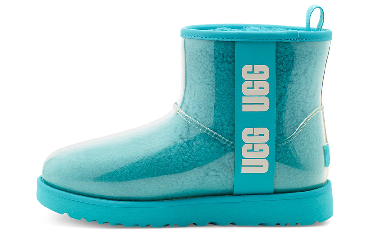(Women) UGG Classic Clear Mini Large LOGO Fleece Lined 1113190-CRWT