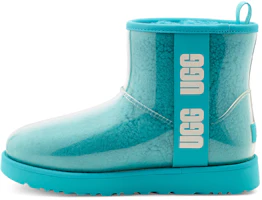 (Women) UGG Classic Clear Mini Large LOGO Fleece Lined 1113190-CRWT (Women) UGG Classic Clear Mini Large LOGO Fleece Lined 1113190-CRWT