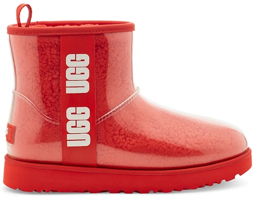 UGG經典透明迷你果凍絨毛短筒雪靴 女款 熔岩色 Order UGG經典透明迷你果凍絨毛短筒雪靴 女款 熔岩色