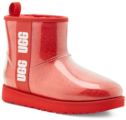 UGG經典透明迷你果凍絨毛短筒雪靴 女款 熔岩色 Lookbook UGG經典透明迷你果凍絨毛短筒雪靴 女款 熔岩色