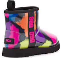 Shop UGG CLASSIC CLEAR MINI PU 透明閃亮款 短筒靴 女士款 黑色斑點