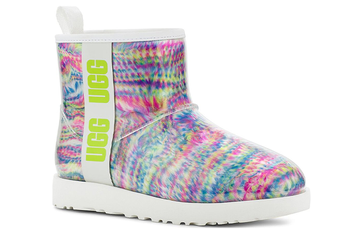 Lookbook (W) UGG Classic Clear Mini Pixelate Boot Putih 1127054-WHT