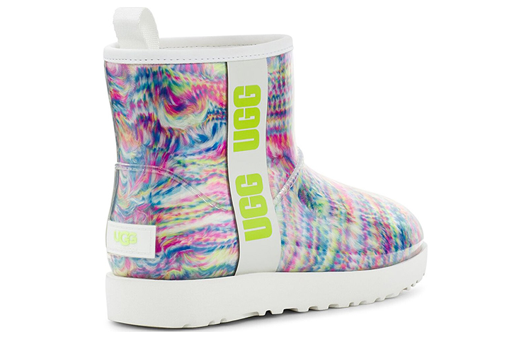 Shop (W) UGG Classic Clear Mini Pixelate Boot Putih 1127054-WHT