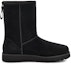 Order (W) UGGクラシックショートロゴジップ (ブラック) 1122672-BLK