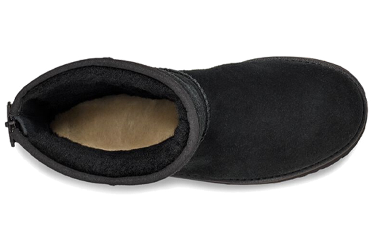 Shop (W) UGGクラシックショートロゴジップ (ブラック) 1122672-BLK