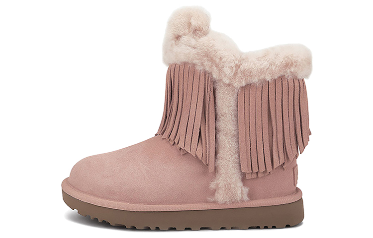 Buy UGG Darlala 經典 二層牛皮 時尚休閒流蘇 短中筒 雪地靴 女款 粉紅色