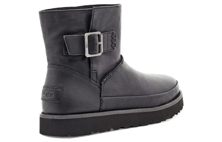 Shop (W) UGG Classic Deconstructed Mini Schwarz mit Fleece-Futter. 1113191-BLK
